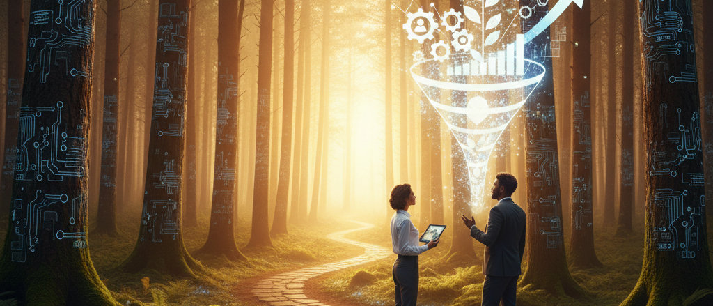 Visual guide illustrating B2B lead generation fundamentals