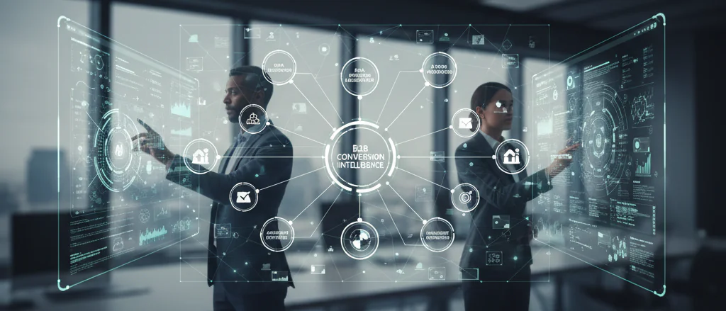 AI lead generation concept illustration for fundamentals related to AI lead generation and AI Lead Gen Strategies for B2B ...