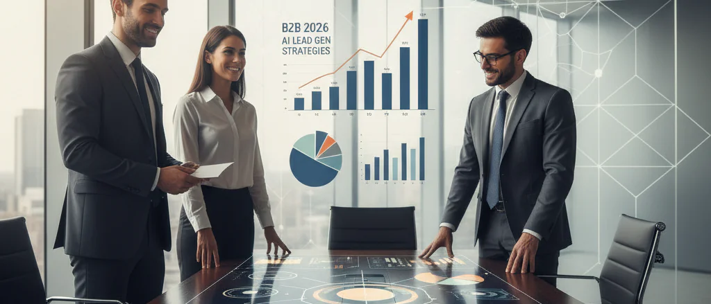 AI lead generation concept illustration for results related to AI lead generation and AI Lead Gen Strategies for B2B 2026