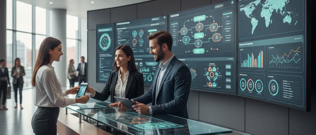 B2B lead generation concept illustration for implementation related to B2B lead generation and AI Tactics for B2B Leads in...