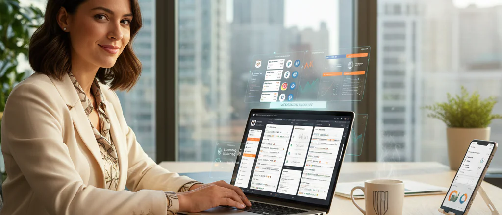 Comparison and results visualization for AI social media tools