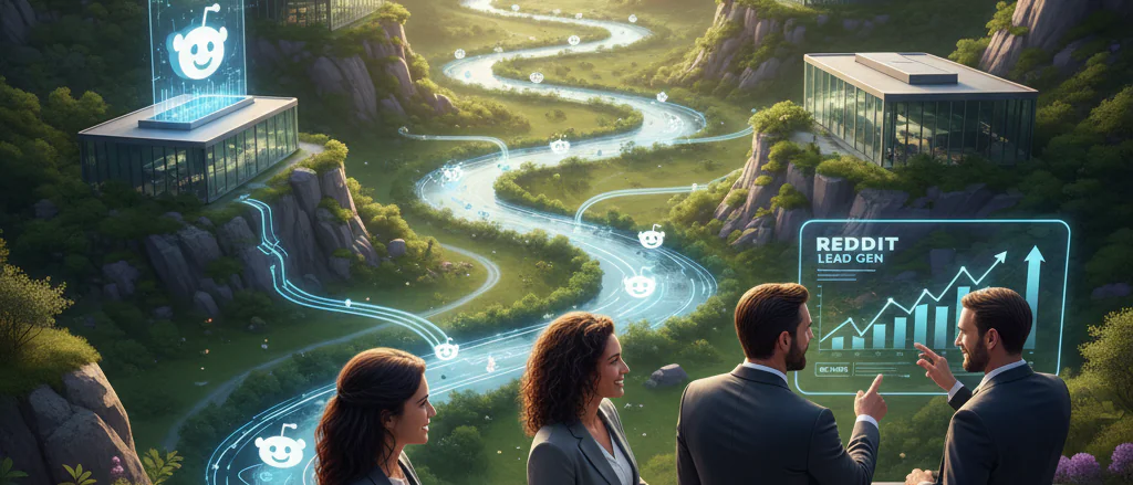 Visual guide for ChatGPT Prompt Library for Reddit Lead Generation